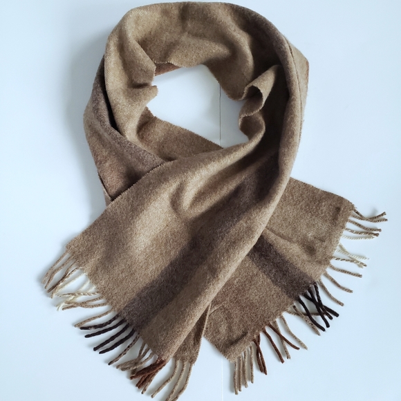 Jacobsons Other - Jacobsons 100% Cashmere Vintage Brown Scarf